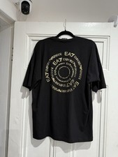 EA7 Black Gold T-shirt Never Worn Size Large 100% Authentic