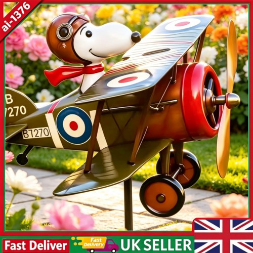 Snoopy pilot flying biplane - pilot,