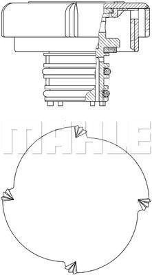 Mahle crb 000p - mahle, cap