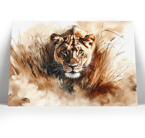 Lion canvas wall art - lion,
