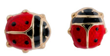 9CT GOLD LADYBIRD STUD