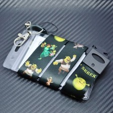 Shrek Inspired Lanyard Card Case Pass Card Holder & Safety Breakaway Clips