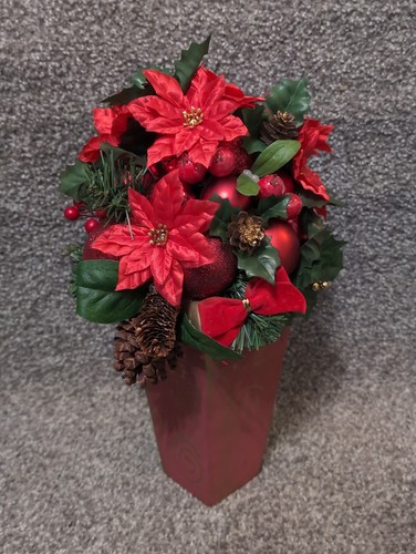 Vintage poinsettia christmas - poinsettia,