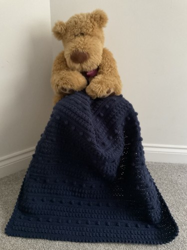 Hand crochet baby blanket - hand,
