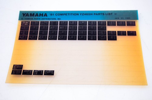 Oem yamaha yz465h 1984 - yamaha,