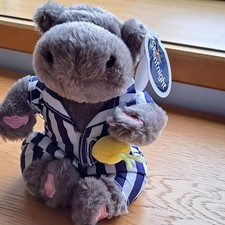 Silent Night Hippo Plush With