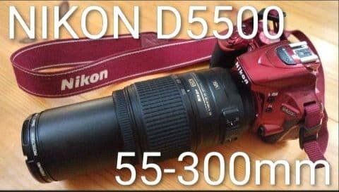 Nikon d5500 red dslr camera - red,