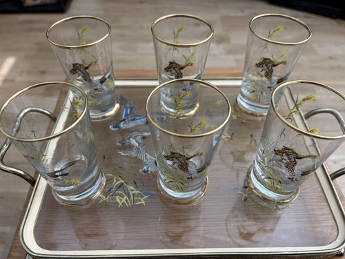 Vintage game bird - barware, set