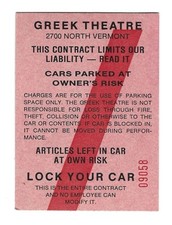 Vintage Old TICKET STUB for