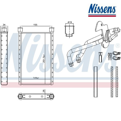 Heat exchanger interior - exchanger,,
