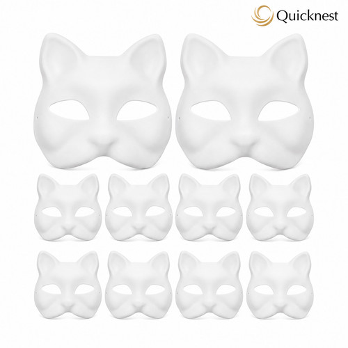 Pcs cat mask paper - 1-10,