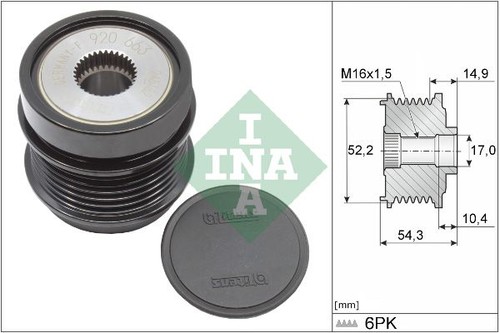For ina 535 0342 alternator - for,