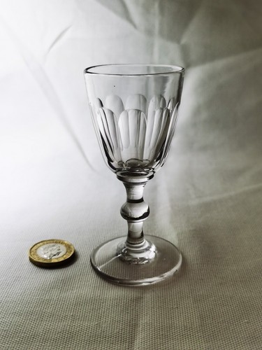 Antique georgian glass gin - glass,