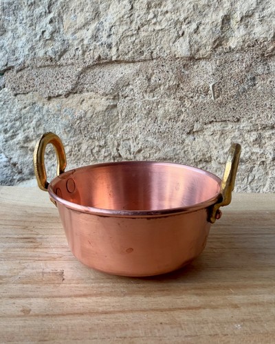 Petite french copper cauldron - petite,