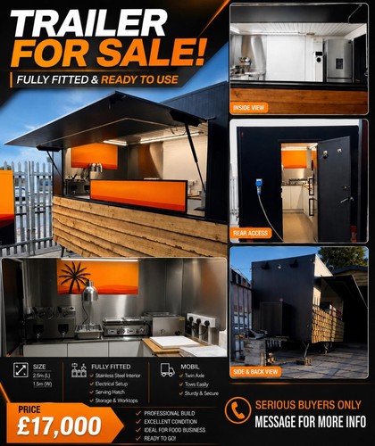 Food trailer fast cart - food,