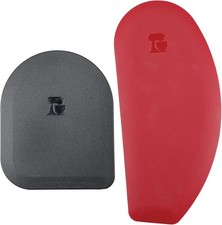 KitchenAid Silicone Pot Scraper Set of 2 Flexible Flour/Dough Scraper Empire Red