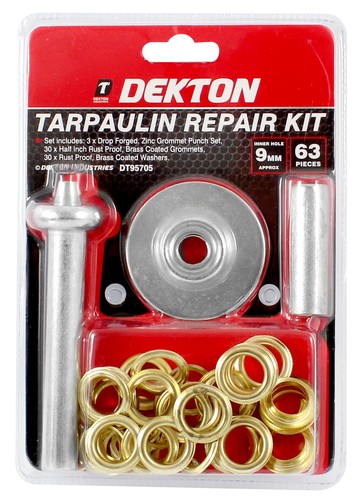 Dekton 63pc tarpaulin repair - 63pc,