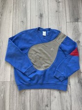 Vintage Adidas Retro Sweater/jumper Unisex Blue Size 12 ( Fits Like A Mens XS)