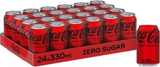 Coke Coca Cola Zero Sugar 330ml Cans Classic Coke Soft Drinks