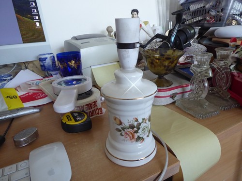 Ceramic 1960s lamp base