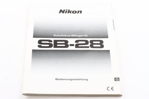 Nikon speedlight manual - nikon, sb-28