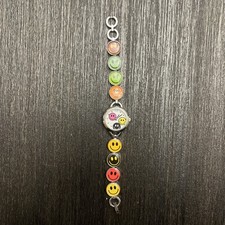 Accutime Smiley Face Link Band