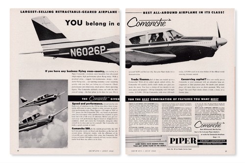 1960 piper comanche aircraft - piper,