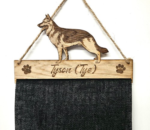 German shepherd rosette holder - german,