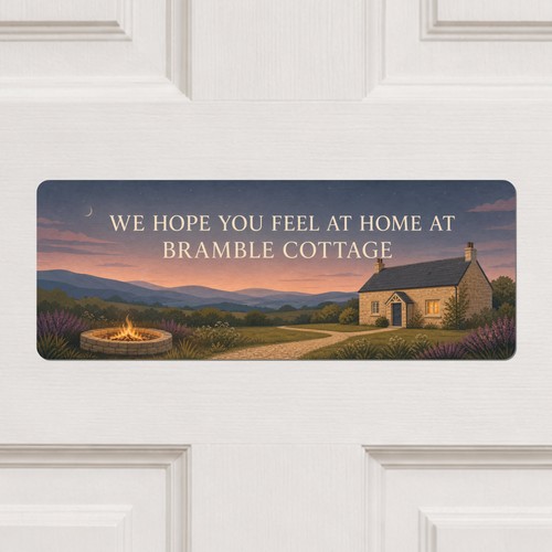 Personalised cottage welcome - personalised,