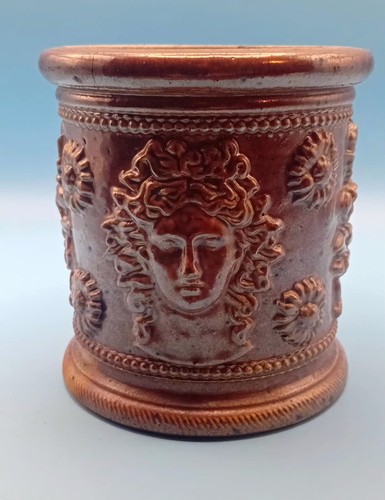 Antique french brown salt - antique,