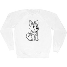 'German Shepherd Police Dog' Adult Sweatshirt / Sweater / Jumper (SW055739)