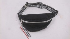 Tommy Jeans Black Waist Bag Bumbag with Logo Strap and Zip Pull Tag Collectable