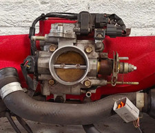 Spec C Red Inlet Manifold Throttle Body For: Subaru Impreza GDB WRX STI 01-07