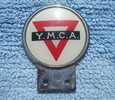 VINTAGE 1960s YOUNG MEN'S CHRISTIAN ASSOCIATION CAR BADGE~YMCA YOUTH CLUB EMBLEM
