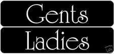 Ladies Gents black and white