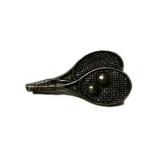 Tennis Racket & Ball Pewter