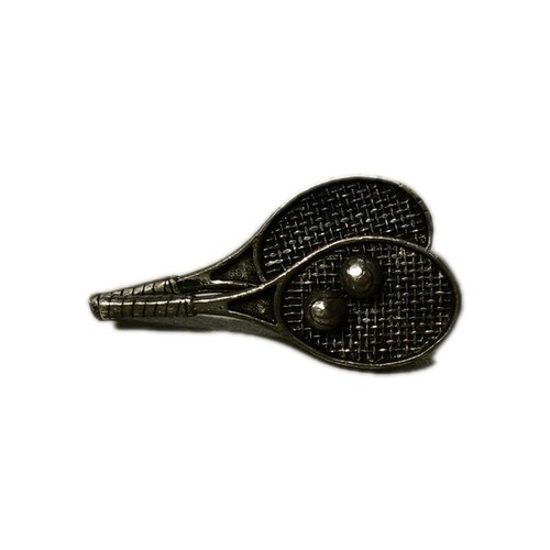 Tennis racket ball - ball, pewter