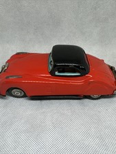 Jaguar M 6158 Tinplate Red Car Tin Litho Japan Z-64