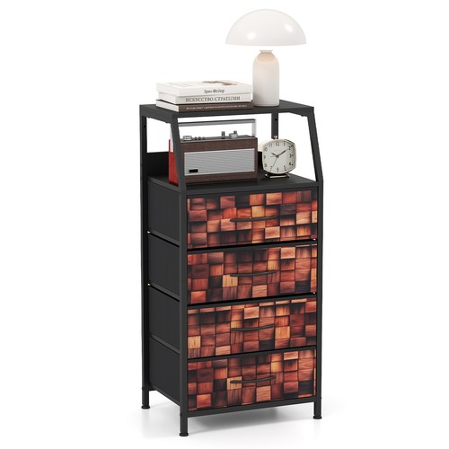 Industrial nightstand tall - nightstand,