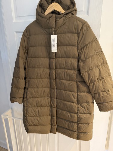 Ladies long puffer coat uk - m&s,