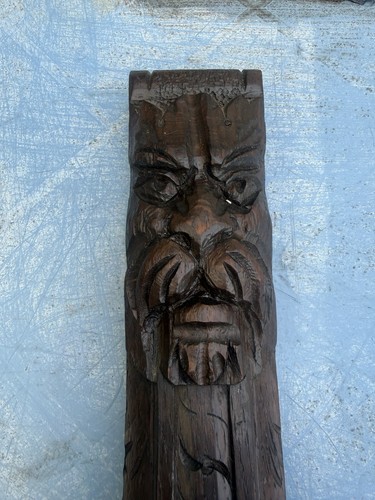Antique hand carved oak - antique, wall
