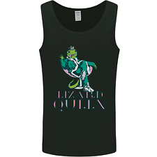 Lizard Queen Chameleon Bearded Dragon Mens Vest Tank Top