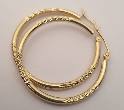 14k real yellow gold large - 14k,