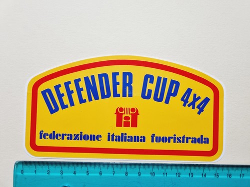 Defender cup sticker - defender, off
