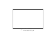 Continental Fires Franklin Stove Glass (340mm x 65mm-Strip)