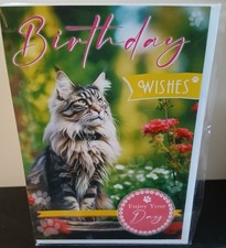 CUTE CAT FEMALE MALE BIRTHDAY
