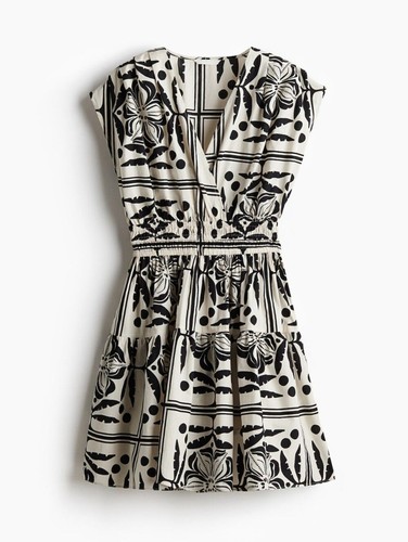 Black and cream printed - and,