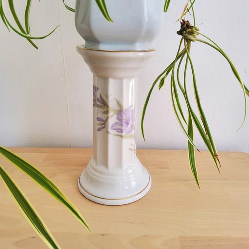 Vintage porcelain pedestal - vintage,