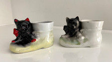 Vintage Pair LUCKY BLACK CAT &