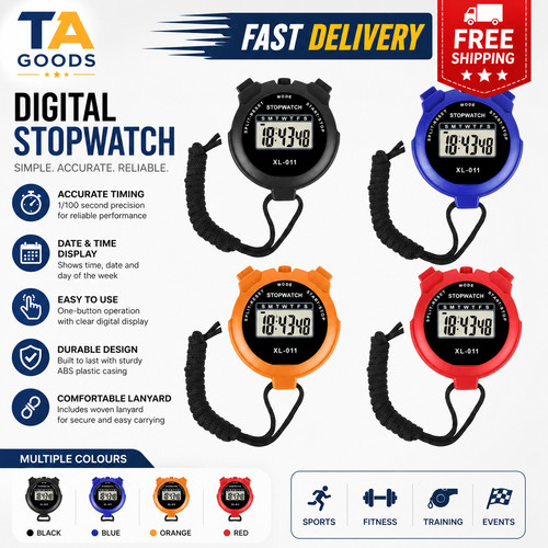 Waterproof digital stopwatch - waterproof,